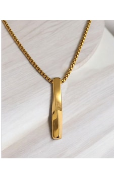 Erkek Çelik Bar Kolye Ucu 87961 Altın Erkek Çelik Bar Kolye Ucu 87961 Altın