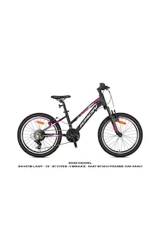 Xc 75 - 24 Mtb Lady - 13' - 21 Vites -v.brake - Mat Siyah/pembe-gri-mavi Xc 75 - 24 Mtb Lady - 13' - 21 Vites -v.brake - Mat Siyah/pembe-gri-mavi
