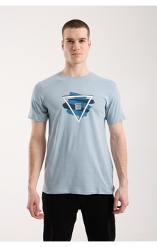 Maximodena Erkek Geometrik Baskı Detaylı Günlük T-shirt - Mavi Maximodena Erkek Geometrik Baskı Detaylı Günlük T-shirt - Mavi