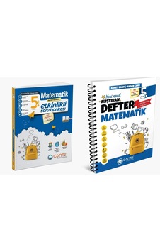 Çanta 2025 5. Sınıf Matematik Etkinlikli Kazanım Soru Bankası + Defter Seti 2 Kitap Çanta 2025 5. Sınıf Matematik Etkinlikli Kazanım Soru Bankası + Defter Seti 2 Kitap