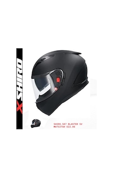 Shiro Fullface Blaster M. Motosiklet Kaskı Mat Siyah Shiro Fullface Blaster M. Motosiklet Kaskı Mat Siyah