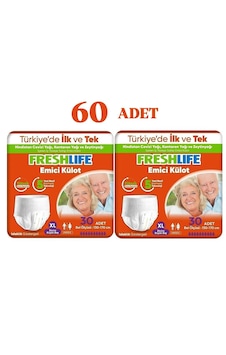 Netkal Freshlife Külot Xlarge Hasta Bezi 2 Paket 60 Adet Netkal Freshlife Külot Xlarge Hasta Bezi 2 Paket 60 Adet