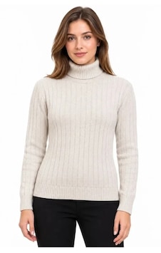 Butik İstanbul Balıkçı Yaka Tam Boğazlı Kalın Fitilli Regular Fit Triko Kazak - Bej Butik İstanbul Balıkçı Yaka Tam Boğazlı Kalın Fitilli Regular Fit Triko Kazak - Bej