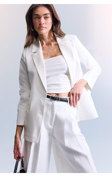 Defacto Oversıze Tencel Blazer Ceket Z8276az26smwt84 Beyaz-wt84 Defacto Oversıze Tencel Blazer Ceket Z8276az26smwt84 Beyaz-wt84