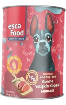 Esca Food Gurme Etli Yetişkin Köpek Konserve Maması 415gr Esca Food Gurme Etli Yetişkin Köpek Konserve Maması 415gr