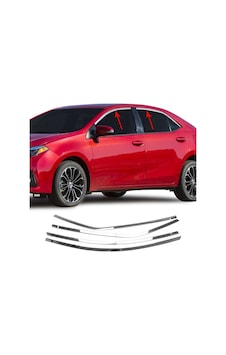 Toyota Corolla Uyumlu 2013 2018 Cam Üst Çıtası Krom