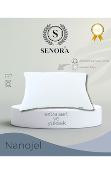 Extra Dolgun Ve Yüksek Otel Yastığı Nano Jel Dolgulu Anti Bakteri Extra Dolgun Ve Yüksek Otel Yastığı Nano Jel Dolgulu Anti Bakteri