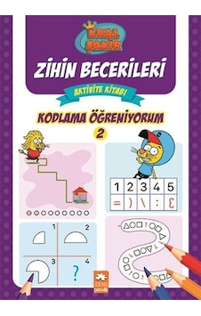 Kodlama Öğreniyorum 2 - Kral Şakir Zihin Becerileri Aktivite Kitabı - Varol Yaşaroğlu - Eksik Parça Kodlama Öğreniyorum 2 - Kral Şakir Zihin Becerileri Aktivite Kitabı - Varol Yaşaroğlu - Eksik Parça
