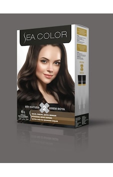 Sea Color Saç Boyası Küllü Koyu Kumral 6/1 (422155555) Sea Color Saç Boyası Küllü Koyu Kumral 6/1 (422155555)
