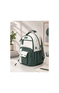 Unisex Ortaokul Lise Okul Sırt Çantası Çok Gözlü 16 İnç Laptop Bölmeli Soft Kumaş Yeşil-haki Unisex Ortaokul Lise Okul Sırt Çantası Çok Gözlü 16 İnç Laptop Bölmeli Soft Kumaş Yeşil-haki