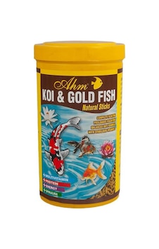 Ahm Koi Gold Fish Natural Sticks Japon Balığı Yemi 1000 Ml Ahm Koi Gold Fish Natural Sticks Japon Balığı Yemi 1000 Ml