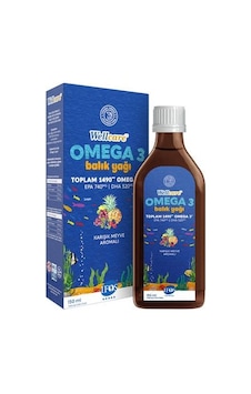 Wellcare Omega 3 Doğal Karışık Meyve Aromalı Balık Yağı 150 ML Wellcare Omega 3 Doğal Karışık Meyve Aromalı Balık Yağı 150 ML