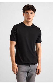 Süvari Siyah Slim Düz Baskısız Düz Bisiklet Yaka Tişört Sts1014000038-s09 Süvari Siyah Slim Düz Baskısız Düz Bisiklet Yaka Tişört Sts1014000038-s09
