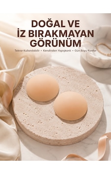 Ayrstore Silikon Göğüs Ucu Kapatıcı Kendinden Yapışkanlı Tekrar Kullanılabilir Çok Renkli