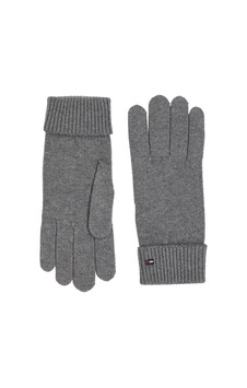 Tommy Hilfiger Essentıal Flag Glove Kadın Gri Eldiven Tommy Hilfiger Essentıal Flag Glove Kadın Gri Eldiven