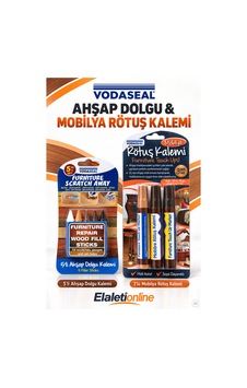 Vodaseal Mobilya Rötuş Kalemi Seti Ve Ahşap Dolgu Seti - 930410505