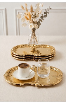 4'lü Bulut Gold İşlemeli Vintage Tepsi,sunum Tepsisi-şık Servis Tabağı 31 Cm Nişan Tabağı Altın 4'lü Bulut Gold İşlemeli Vintage Tepsi,sunum Tepsisi-şık Servis Tabağı 31 Cm Nişan Tabağı Altın