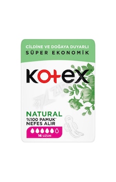 5 Adet Kotex Natural Ultra Quadro Uzun 16'lı 5 Adet Kotex Natural Ultra Quadro Uzun 16'lı