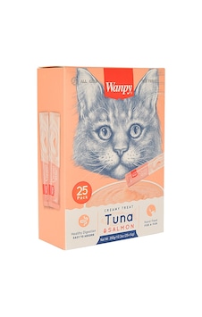 Wanpy Ton Balığı ve Somonlu Sıvı Kedi Ödülü 25 x 14 G Wanpy Ton Balığı ve Somonlu Sıvı Kedi Ödülü 25 x 14 G