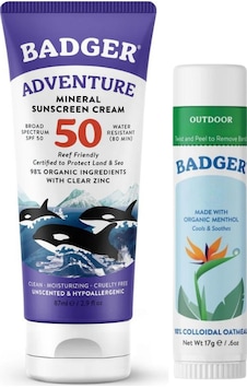 Badger Organik Güneş Seti: Spf 50 Güneş Kremi + Nemlendirici Stick Badger Organik Güneş Seti: Spf 50 Güneş Kremi + Nemlendirici Stick