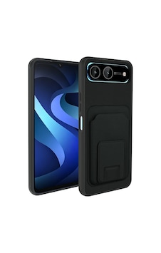 Adige Tecno Spark 40 5g Kılıf Bikart Kartlıklı Standlı Siyah Adige Tecno Spark 40 5g Kılıf Bikart Kartlıklı Standlı Siyah