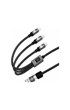Schitec 5in1 100w Dijital Göstergeli Type-c Ve Usba Girişli Micro Type-c Lightning Çıkışlı Hızlı Şarj Ve Data Kablosu 1.2m Hg/c-26 Schitec 5in1 100w Dijital Göstergeli Type-c Ve Usba Girişli Micro Type-c Lightning Çıkışlı Hızlı Şarj Ve Data Kablosu 1.2m Hg/c-26