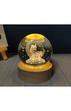 Unicorn Tasarımlı Işıklı Cam Küre Kod 54 Unicorn Tasarımlı Işıklı Cam Küre Kod 54