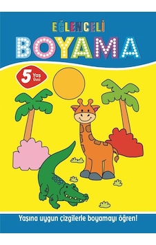 Eğlenceli Boyama - 5 Yaş Üstü 4'lü Pastel Boya Hediyeli- Parıltı Yayınları