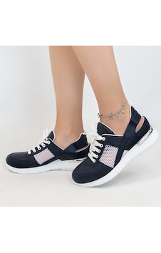 Lacivert Fileli Ortopedik Spor Sandalet Mavi Lacivert Fileli Ortopedik Spor Sandalet Mavi