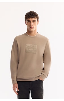 Avva Erkek Vizon Bisiklet Yaka Pamuklu Bi-stretch Baskılı Regular Fit Sweatshirt A52y1289 Avva Erkek Vizon Bisiklet Yaka Pamuklu Bi-stretch Baskılı Regular Fit Sweatshirt A52y1289