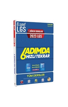 2023 8.Sınıf LGS 1. Dönem Tüm Dersler 6 Adımda Hızlı Tekrar- Tonguç Akademi