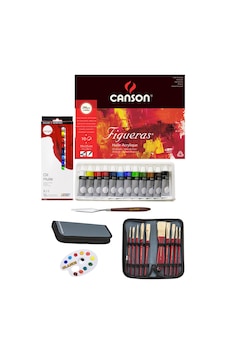 Alex Schoeller Çok Amaçlı Sanatsal Blok 200gr A5 Fanart Academy Yağlı Boya Seti 12x12 Ml