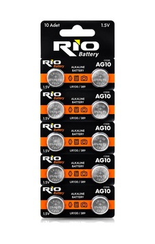Düğme Pil Alkalin 1.5v 10lu Kart 5468 Düğme Pil Alkalin 1.5v 10lu Kart 5468