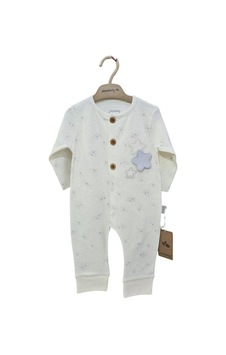 Ciccim Baby Tulum Ribanalı Mobile Stars Gri ekru Ciccim Baby Tulum Ribanalı Mobile Stars Gri ekru