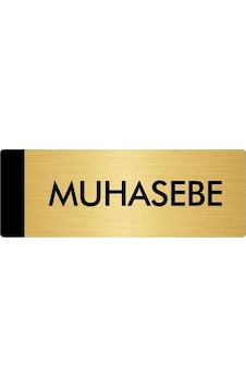 Metal Yönlendirme Levhası, Departman Kapı Isimliği Muhasebe 5x20 Cm Altın Renk Metal Yönlendirme Levhası, Departman Kapı Isimliği Muhasebe 5x20 Cm Altın Renk