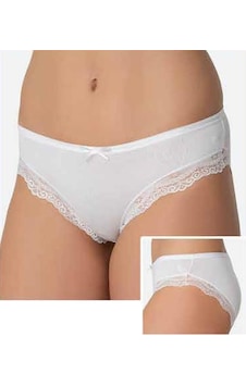 3 Adet İmer Bayan Dantelli Modal Slip Bikini Külot 4236 Beyaz 3 Adet İmer Bayan Dantelli Modal Slip Bikini Külot 4236 Beyaz
