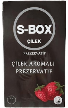 S-Box Çilek Aromalı Prezervatif 12'li S-Box Çilek Aromalı Prezervatif 12'li