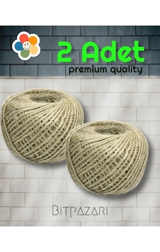 Premium Kalite 2 Adet 100 Gr Jut İp Premium Kalite 2 Adet 100 Gr Jut İp