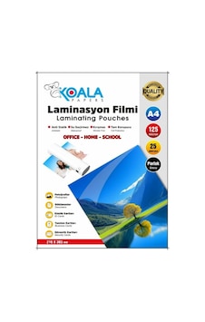 Koala Papers Laminasyon Filmi A4 Ultra Parlak 125 Micron 25 Adet Dayanıklı Kaplama Genel Koala Papers Laminasyon Filmi A4 Ultra Parlak 125 Micron 25 Adet Dayanıklı Kaplama Genel
