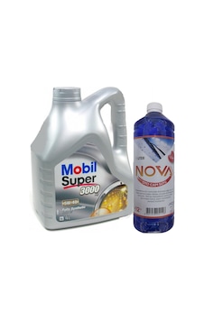 Mobil Super 3000 X1 5W-40 Tam Sentetik Motor Yağı 4 L + Nova Cam Suyu 1 L Mobil Super 3000 X1 5W-40 Tam Sentetik Motor Yağı 4 L + Nova Cam Suyu 1 L