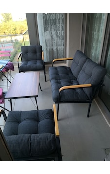 Modern Jüpiter Balkon, Bahçe, Cafe - Metal Kanepe Koltuk Takımı - 2+1+1 + Sehpa Antrasit Modernsh58 Antrasit Modern Jüpiter Balkon, Bahçe, Cafe - Metal Kanepe Koltuk Takımı - 2+1+1 + Sehpa Antrasit Modernsh58 Antrasit