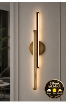 Modern 3 Renk Çift Çubuk Led Duvar Apliği Salon Çocuk Yatak Odası Dekoratif Duvar Apliği Eskitme Modern 3 Renk Çift Çubuk Led Duvar Apliği Salon Çocuk Yatak Odası Dekoratif Duvar Apliği Eskitme