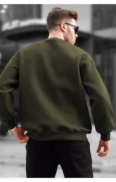 Freedom Storee Erkek Düz Bisiklet Yaka 3 İplik Sweatshirt - Yeşil Çok Renkli Freedom Storee Erkek Düz Bisiklet Yaka 3 İplik Sweatshirt - Yeşil Çok Renkli