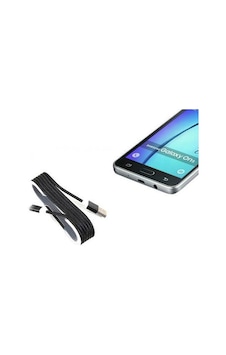 Android Örgü Şeklinde Renkli Çelik Şarj Data Kablosu - Siyah renkli Android Örgü Şeklinde Renkli Çelik Şarj Data Kablosu - Siyah renkli