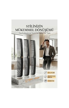 Zenvac 3'lü Profesyonel Stil Tarağı - İkonik Siyah Zarafet 723059 Zenvac29 Zenvac 3'lü Profesyonel Stil Tarağı - İkonik Siyah Zarafet 723059 Zenvac29