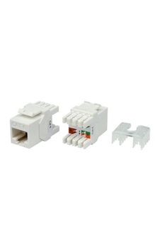 Kj-uc6-18044 Cat6 Utp 180 Derece Keystone Jack Beyaz Renk Kj-uc6-18044 Cat6 Utp 180 Derece Keystone Jack Beyaz Renk