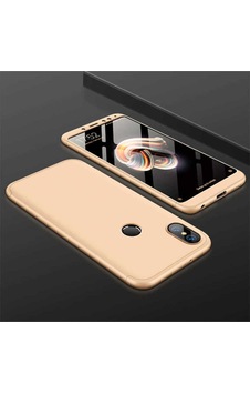 Xiaomi Redmi Note 6 Pro Kılıf Zore Ays Kapak Gold Xiaomi Redmi Note 6 Pro Kılıf Zore Ays Kapak Gold