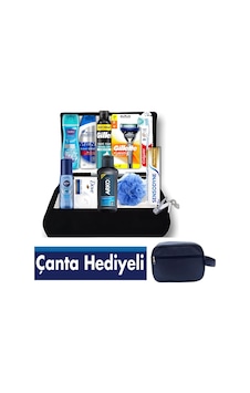 Damat Sandığı Çantalı Hediyelik Erkek Bakım Seti 13 Parça-tam Boy Ürünler