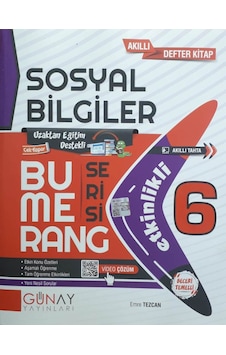 Günay 6.Sınıf Sosyal Bilgiler Bumerang Soru Bankası Etkinlikli Günay 6.Sınıf Sosyal Bilgiler Bumerang Soru Bankası Etkinlikli