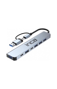 Inca Iutp-7 Usb Type-c Hub X7 Alumınyum Çoklayıcı Inca Iutp-7 Usb Type-c Hub X7 Alumınyum Çoklayıcı